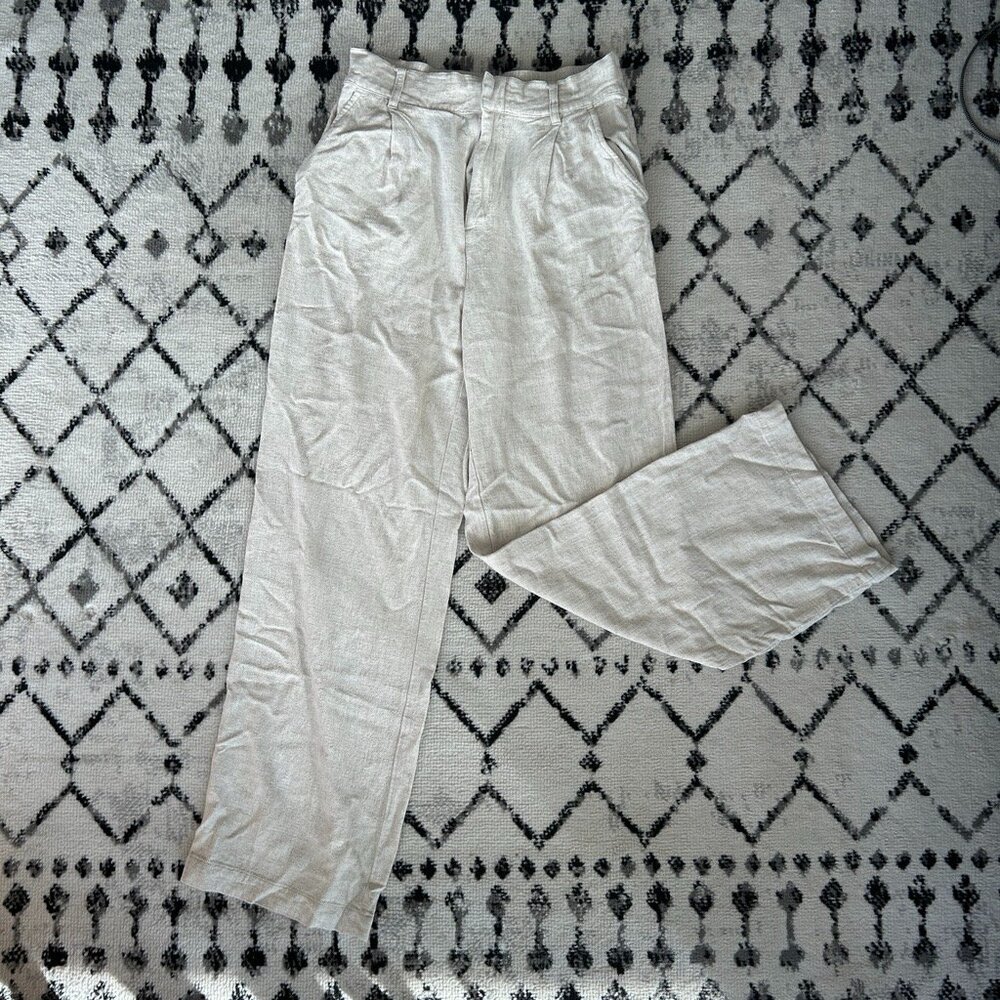 Gentle Fawn Elliot Pant - Wide leg, High rise, Linen pants
